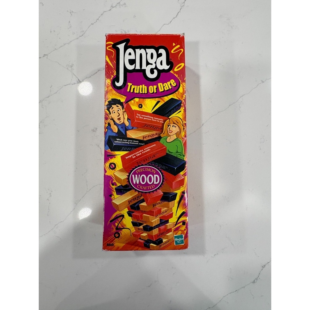 Jenga Truth or Dare Game Complete Hasbro Wood Crafted